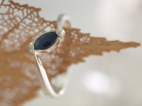 Blue Sapphire Ring in Sterling Silver